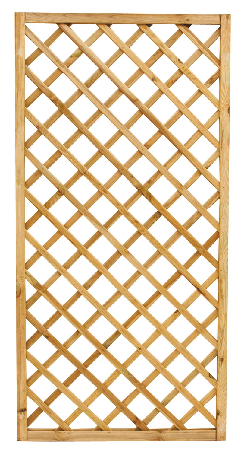 Pannello Grigliato Pino Impregnato Autoclave Naturale 90x180h Giardino Gazebo