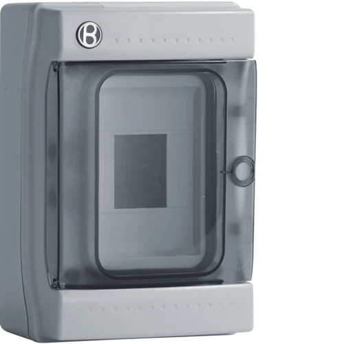 Centralino da Parete Hager Pablo 4/8 Moduli IP65 Porta Fumè Grigio – B06521/22