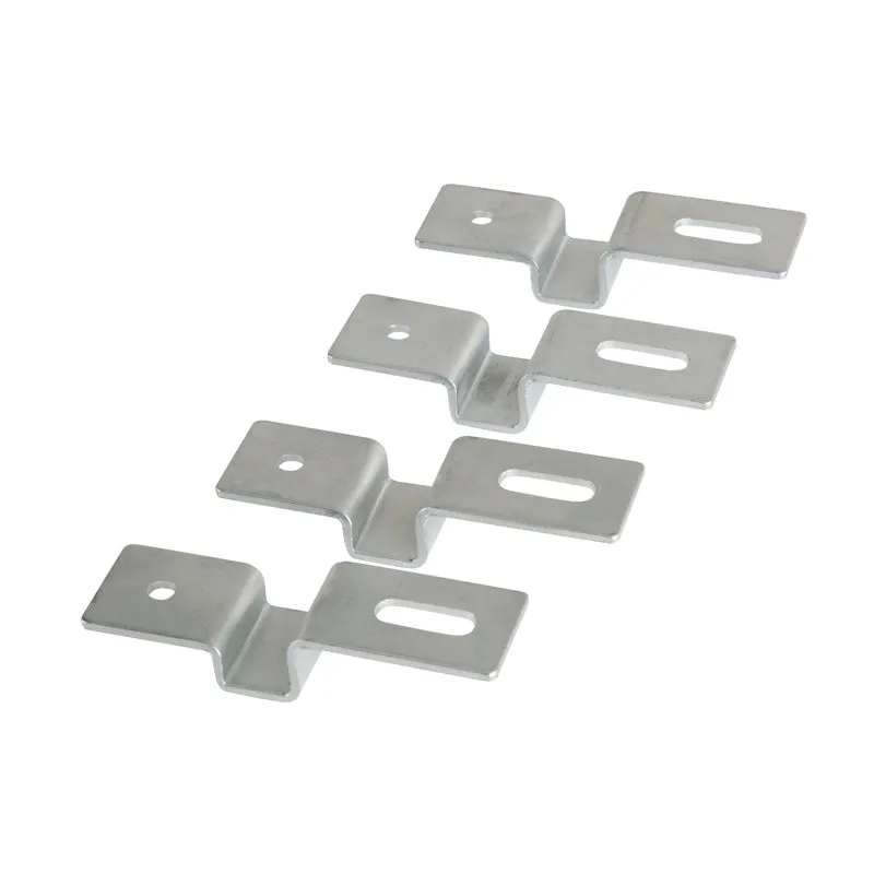 Kit 4 Staffe Zincate a Doppio Isolamento per Quadri in Poliestere Elettrocanali – EC625SZ