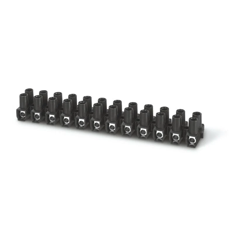 Morsettiera Mammut in Ottone Nichelato Scame T85 2,5-35mm² Nera