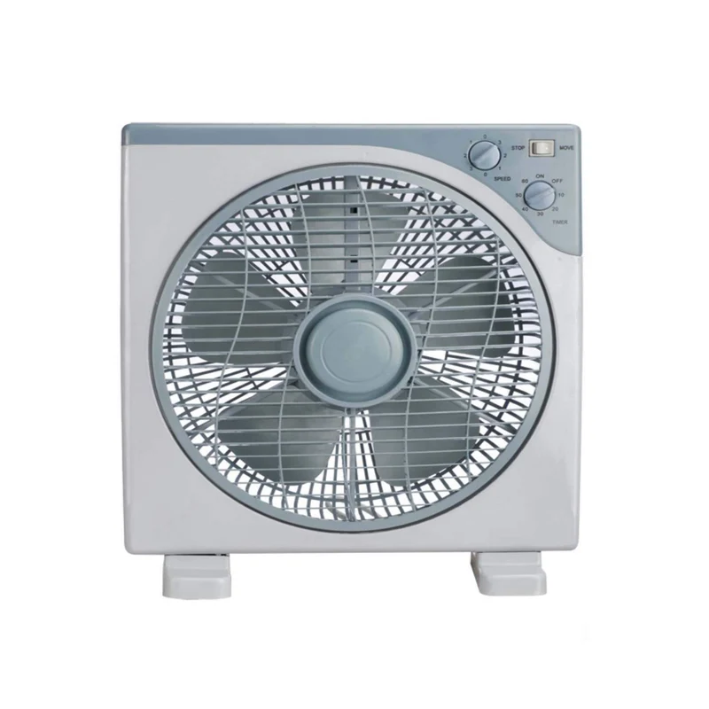 Ventilatore A Pavimento Cm 30 Box Piatto Piccolo Compatto Con Timer 3 Velocità Griglia Girevole