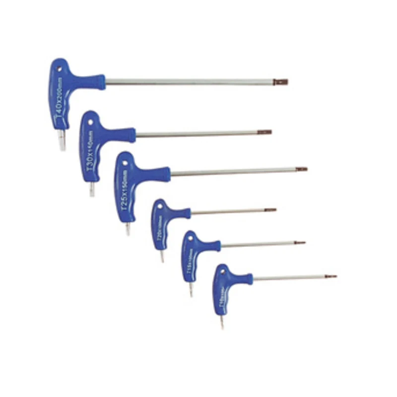 Serie 6 Chiavi Torx T10-T40 Doppio Attacco Impugnatura A T