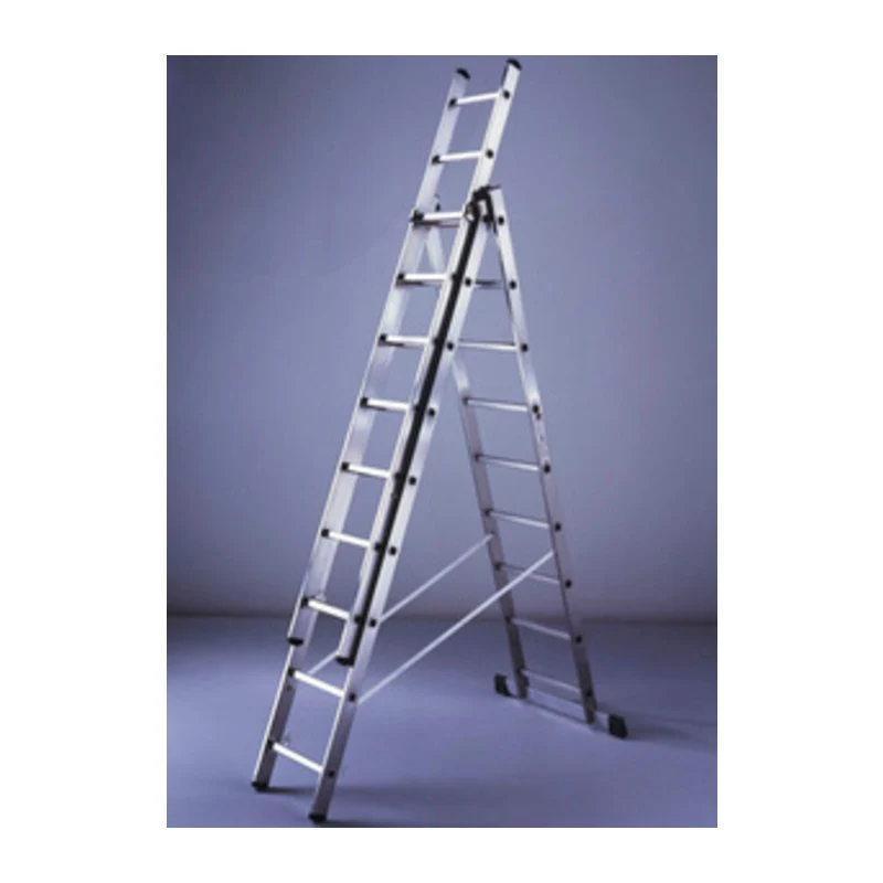 Scala Alluminio Combinata 3x9 Gradini 2,58/6,84 Mt Estensibile Allungabile