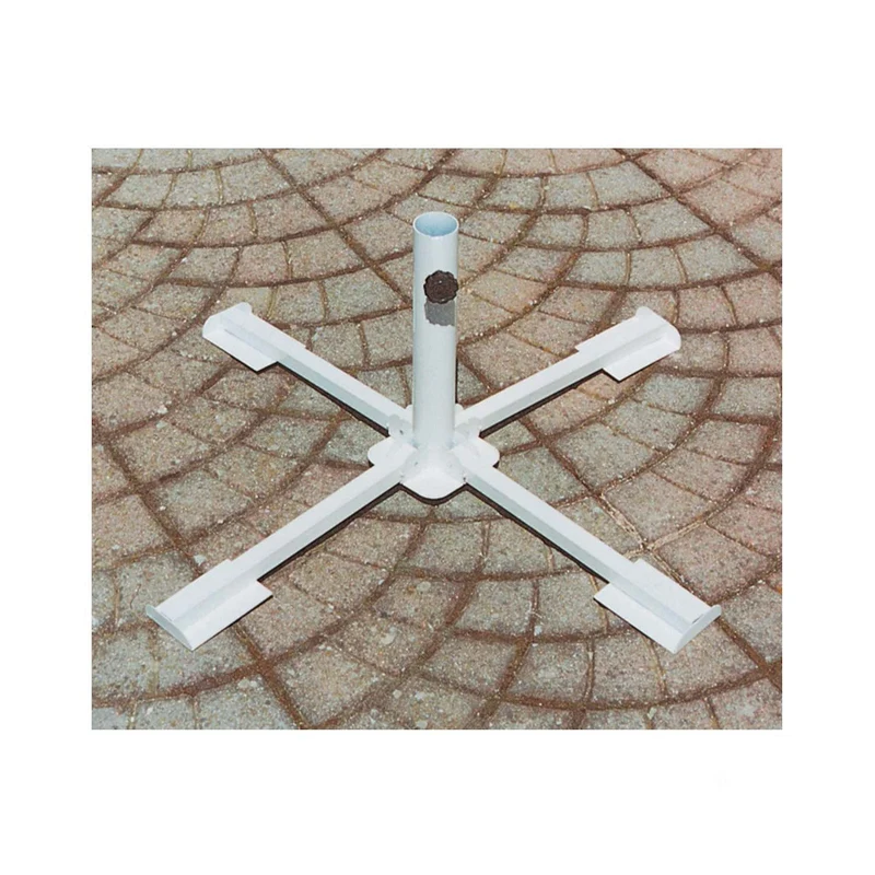 Base Supporto Per Ombrellone In Acciaio A Croce Per Pali Tondi 38 50 Mm