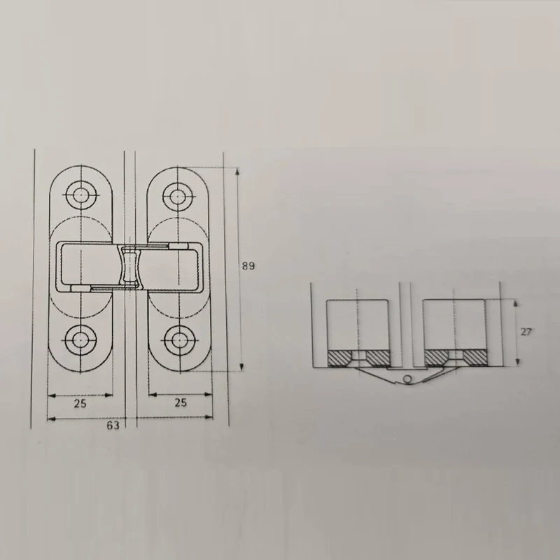 Cerniera A Scomparsa Invisibile Per Bussole Porte Tipo Acrimo Newell Inox 66 Rf