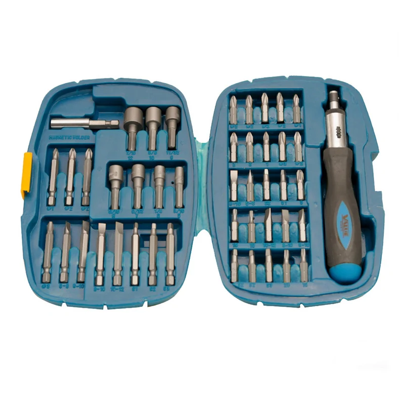Set 45 Inserti E Portainserti Giravite Con Cricchetto Reversibile