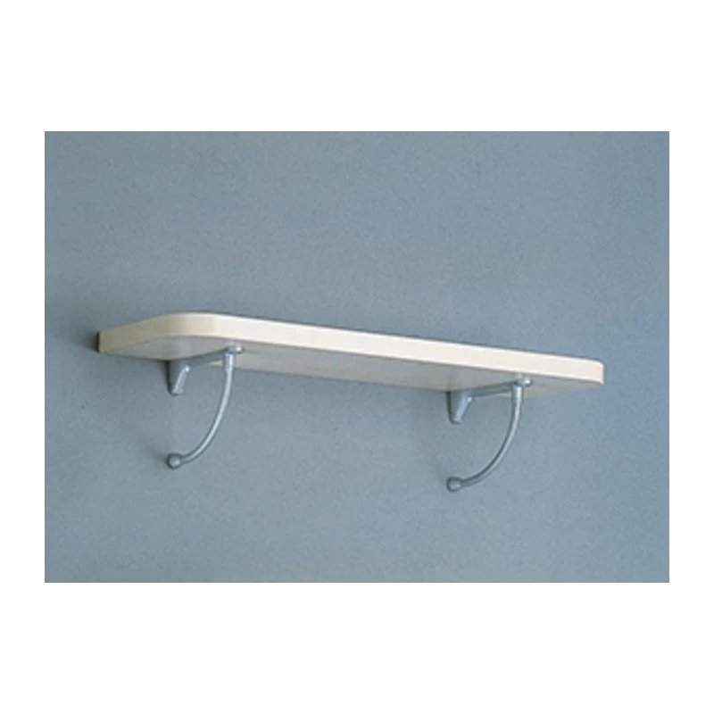 Reggimensola Per Mensole In Legno Da Arredo Cromo Satinato 15 Cm Coppia