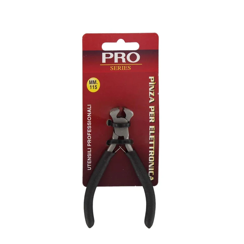 Mini Pinza Tronchesina Per Elettronica Art 205 "Pro" Becco Taglio Frontale Cromo