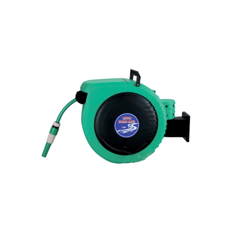 Avvolgitubo Automatico Giardino Tubo Acqua 15mt Girevole Pompa Autoavvolgente