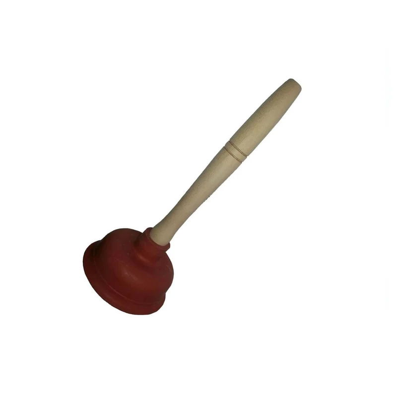 Sturalavandini A Ventosa In Gomma Con Manico Legno Cm 15 Stura Lavandino H 25cm