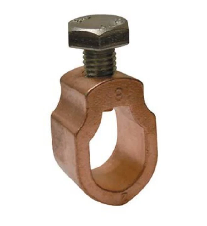 Morsetto per Dispersore di Terra Tondo Ø18 mm in Ottone SEM – S126