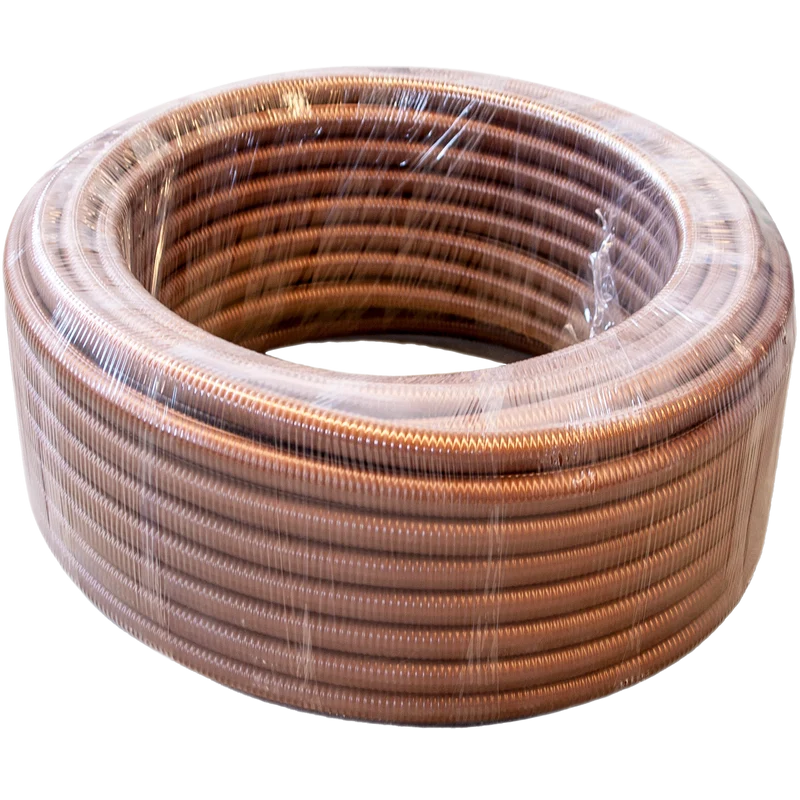 Tubo in PVC Pieghevole per Impianti a Vista Ø20 Color Rame 30m Delv Innovation