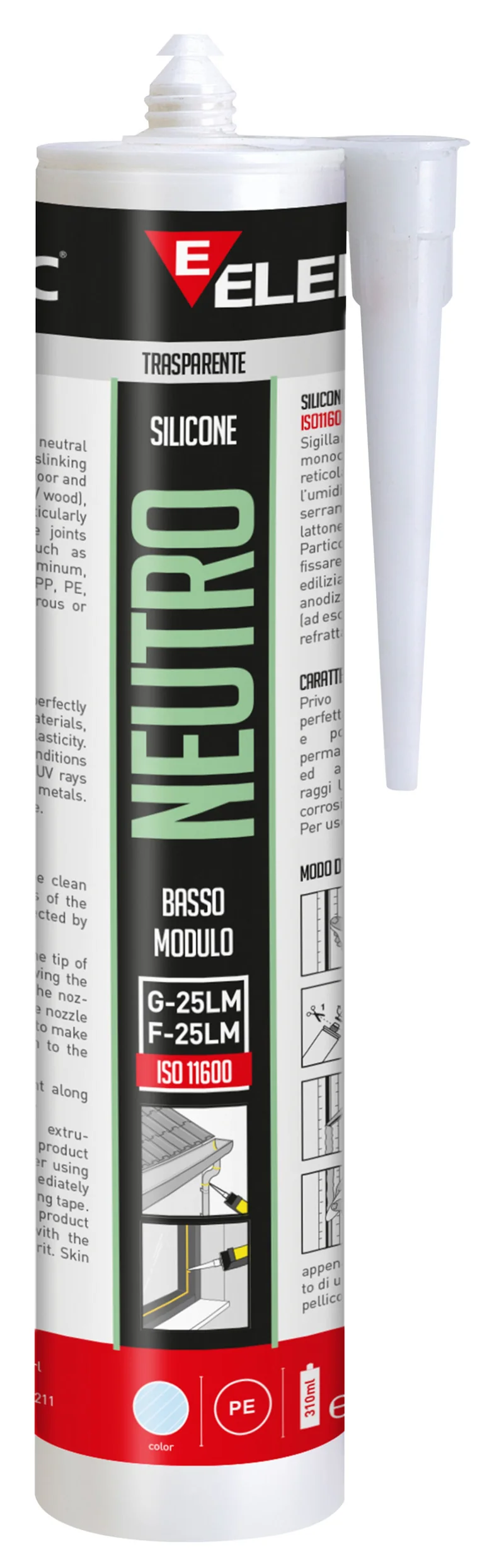 Sigillante Siliconico Neutro Trasparente 310ml Elematic – 8708229