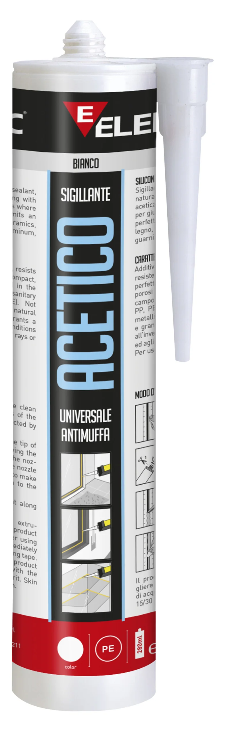 Sigillante Siliconico Additivato Antimuffa Elematic – 8708220