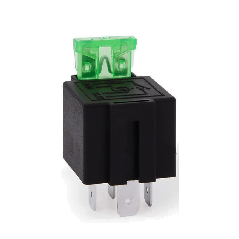 12V 30A Fused Mini Relay / 4 Pin