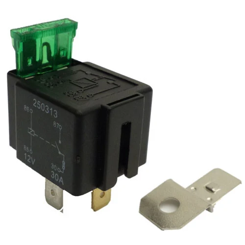 12V 30A Fused Mini Relay / 4 Pin