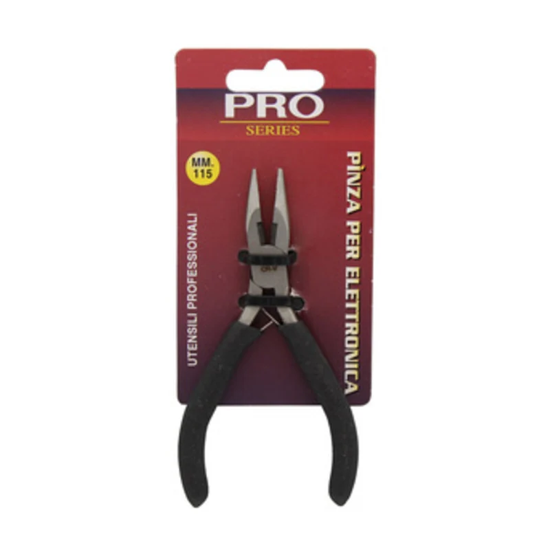 Mini Pinza Per Elettronica Art 202 "Pro" Becchi Mezzo Tondi Diritti Cromo Vanadium