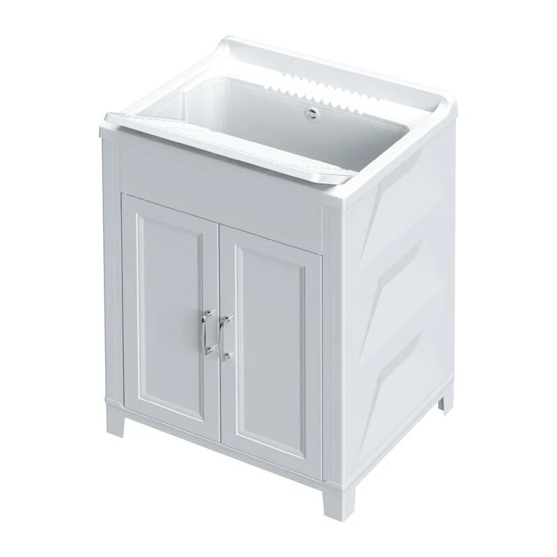 Lavatoio Resina Vasca Pvc 60x50 Bianco