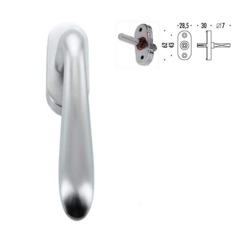 Cremonese Dk 3 Scatti Dry Keep Anta Ribalta Infissi Alluminio Pvc Legno Cromo Satinato Sat