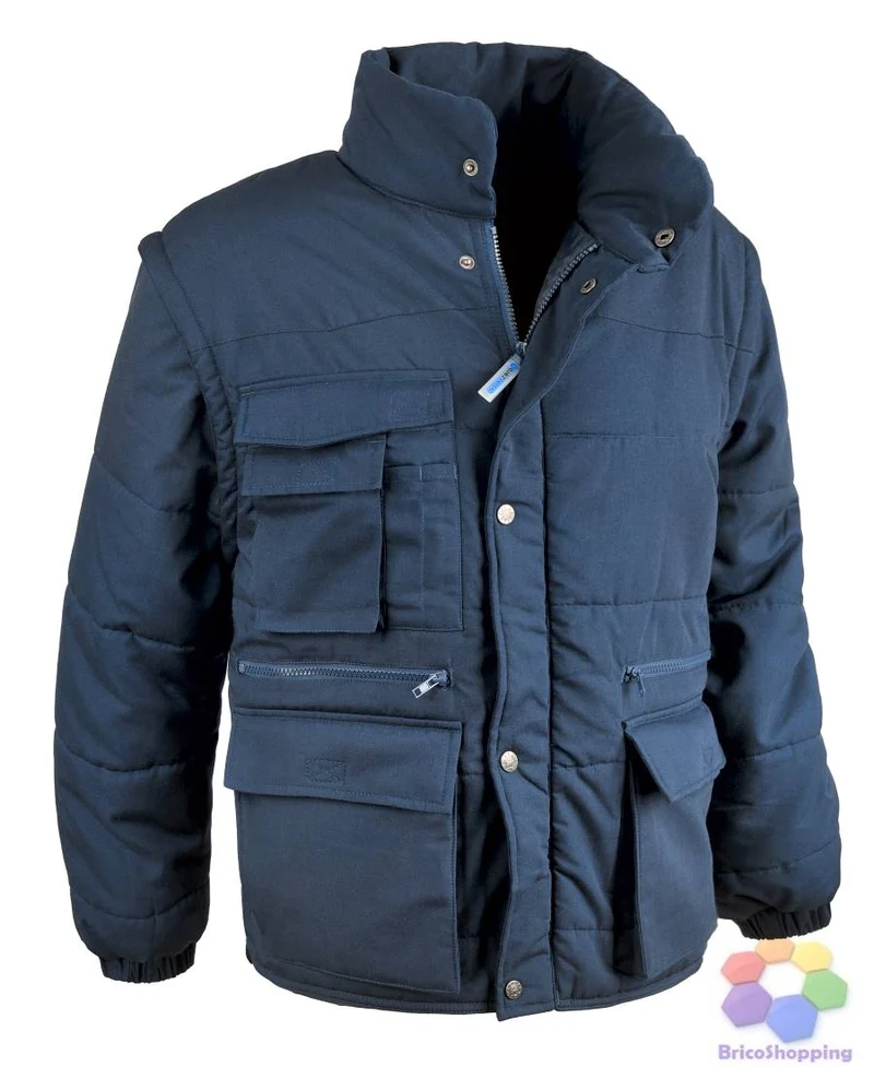 Giubbino Da Lavoro Super Antares Blu Manici Staccabili L Xl Xxl