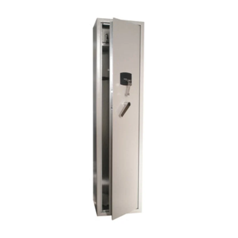Fuciliera Armadio Portafucili 5 Posti 35x30x145h Acciaio Con Tesoretto