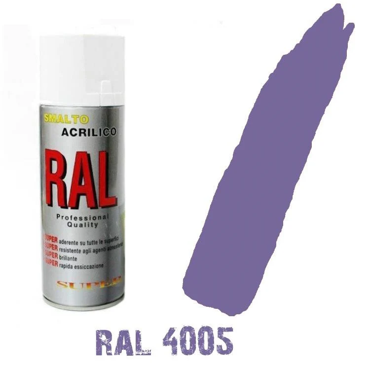 Bomboletta Spray Viola Violetta Ral 4005 Acrilico Vernice Brillante Lucido
