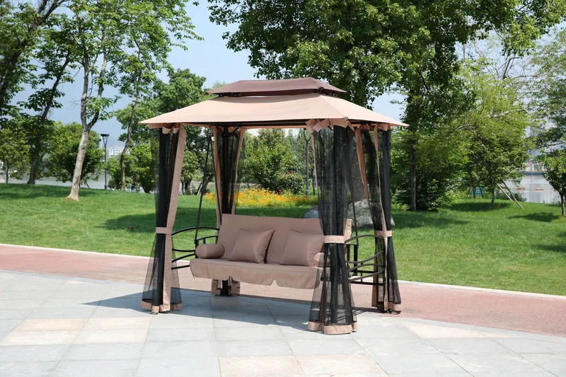 Dondolo In Acciaio Harem Con Top Gazebo E Moschiera Moschiera 155x235 Sgancio Letto
