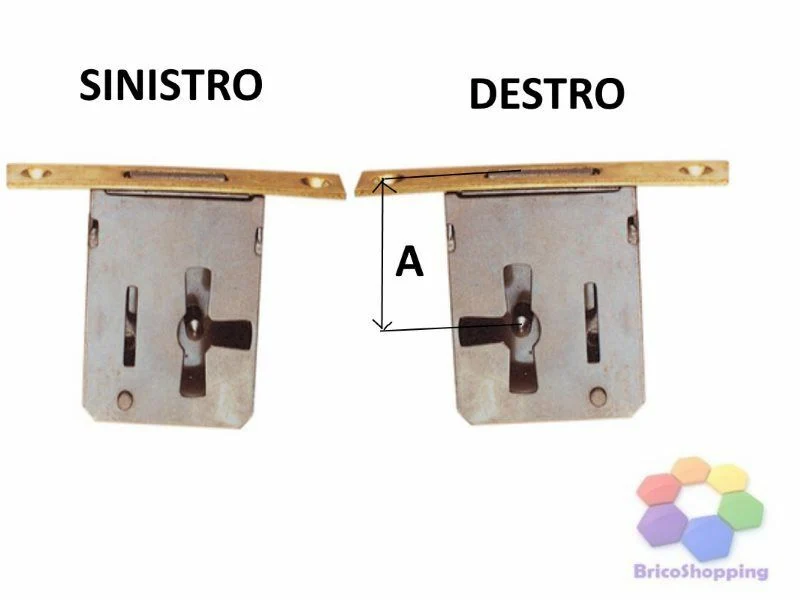 SERRATURA PER CASSETTI ARMADI DA INFILARE CAS ART 12 R DX SX da 20 a 80 mm UNIVE