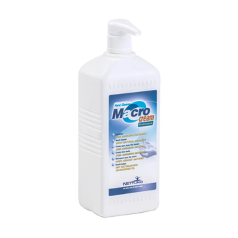 Crema Lavamani Macrocream Nettuno 1 Lt Detergente Profumato Grasso, Olio, Lubrificanti, Idrocarburi, Bitume