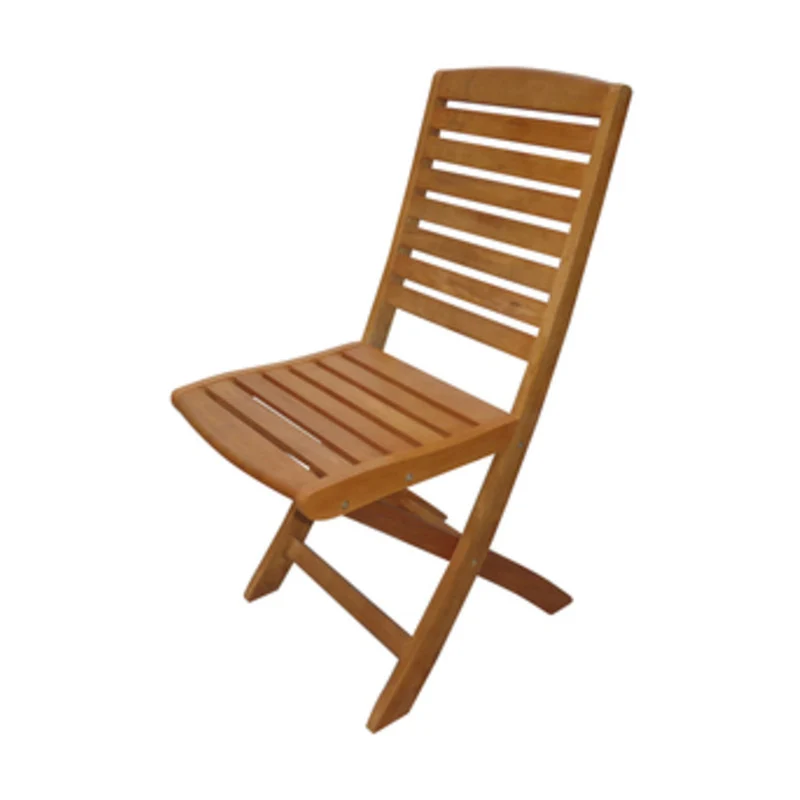 Coppia Sedia Ischia Serie Victor In Yellow Balau Finitura Olio Da Giardino