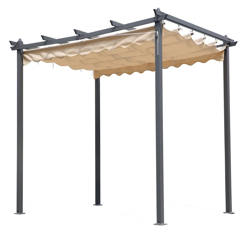 Pergola Pergolato Alluminio Top Bianco Splamato Pvc 300x400 Gazebo Giardino