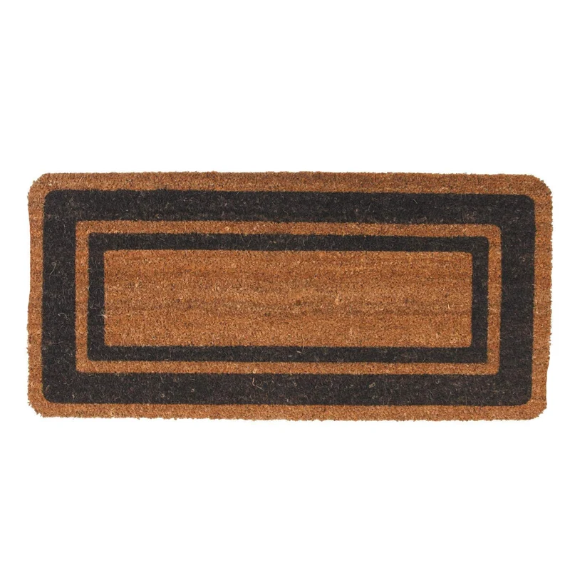 Zerbino Cocco Naturale Base Gomma 120x60 Tappeto Fuori Porta Condomini Palazzi