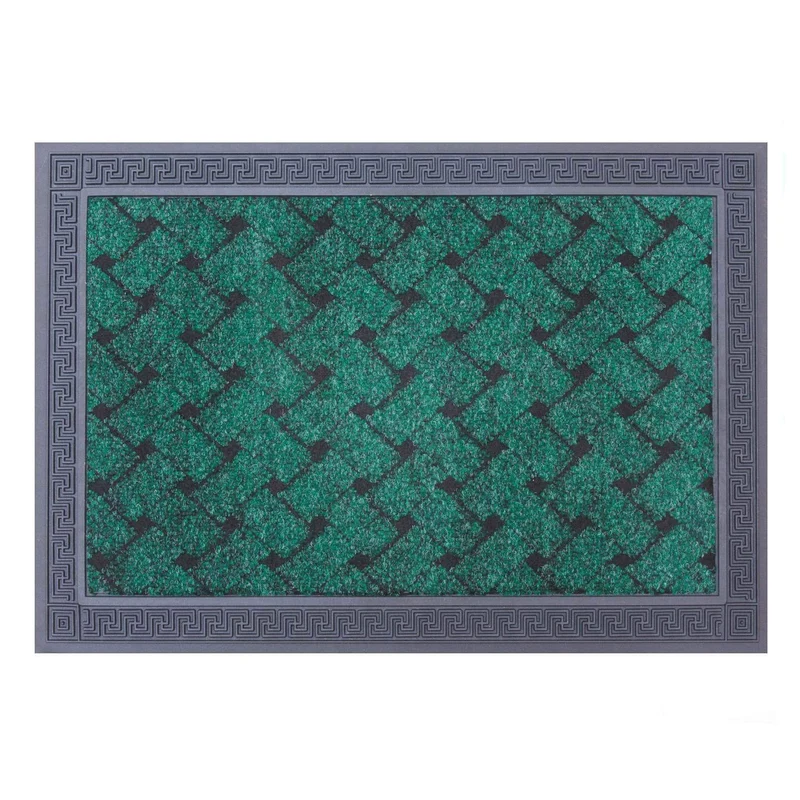 Zerbino Fuoriporta Greca Moquette Polipropilene Lux Cm.40x60 Pvc