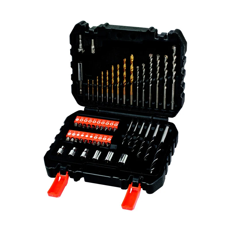 B&D A7188 Set 50 Pz Punte Per Forare Legno Muro Ferro Inserti Per Avvitare