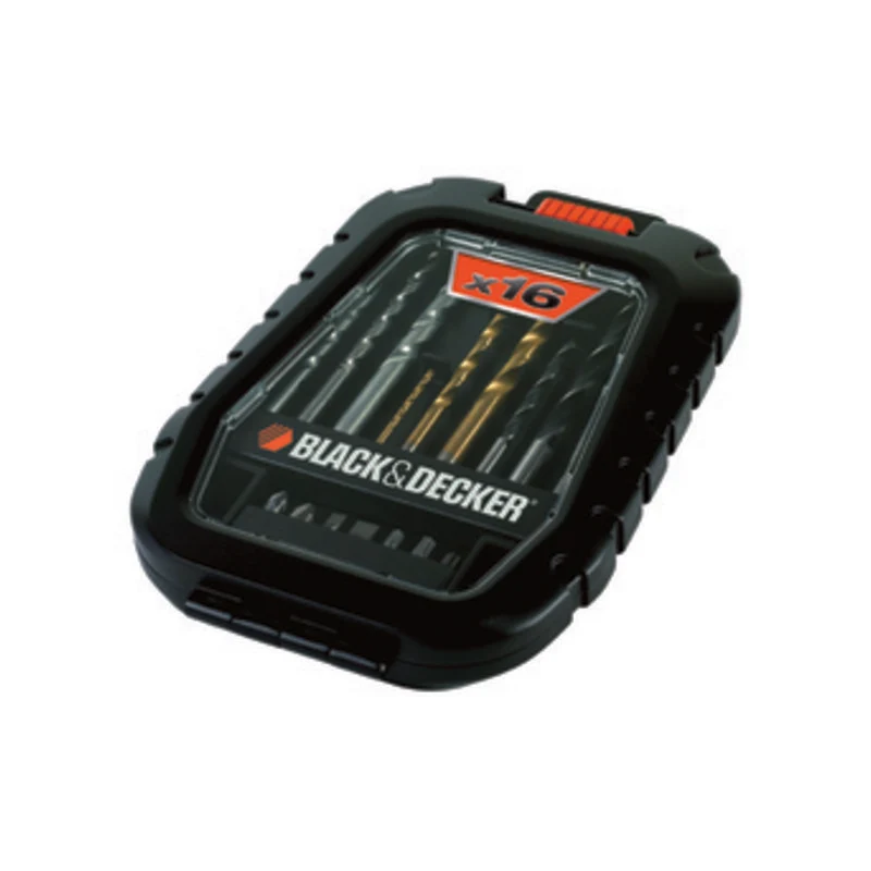 B&D A7186 Set 16 Pz Punte Per Avvitare E Forare Adattatore Magnetico