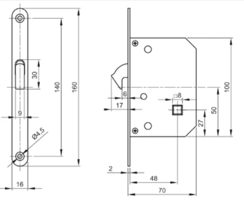 Set Maniglia Oro Per Porta Scorrevole Serratura Kit Maniglia Porte Scorrevoli Tondo