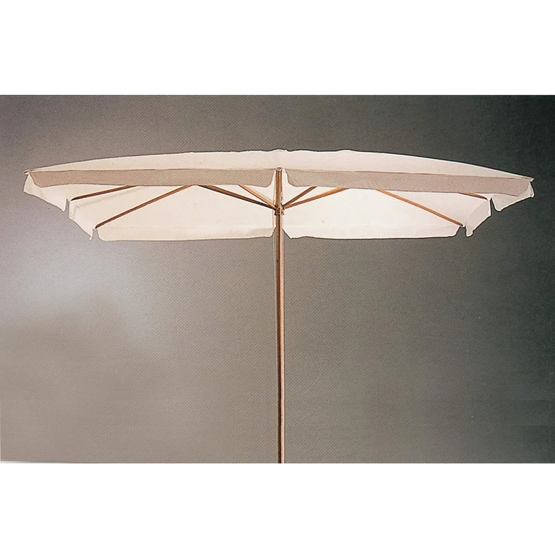 Ombrellone Da Giardino Mt 3x4 4x3 Con 8 Stecche Pz Palo Centrale 48 Bianco