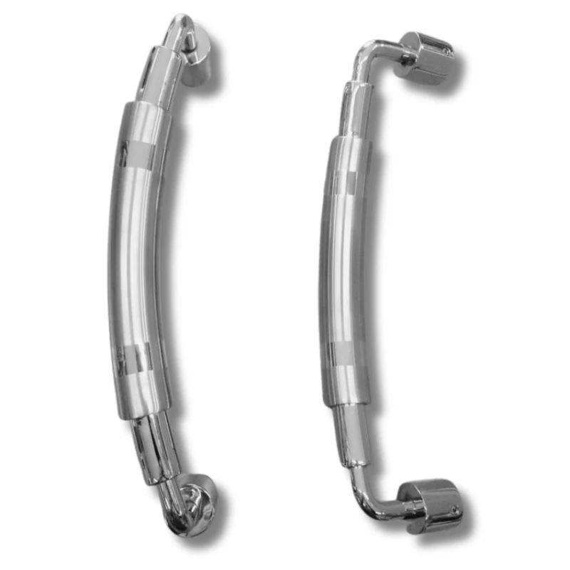 Coppia Maniglioni Acciaio Inox Satinato Lucido Portoncini Locale 3v30 Cm 30