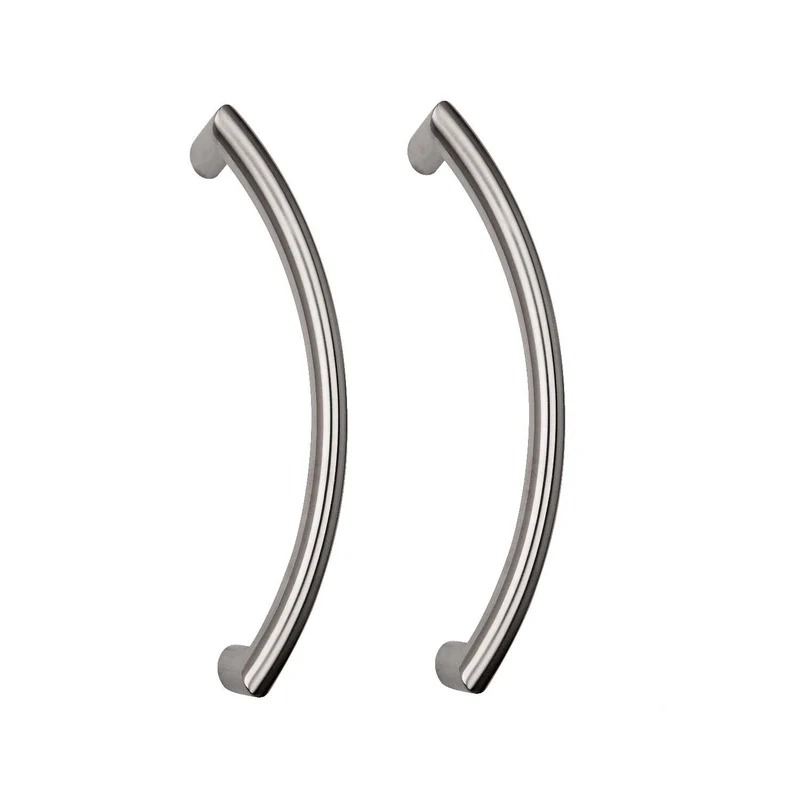 Coppia Maniglioni Acciaio Inox Satinato Portoncini Entrate Locali 3l30 Mm 380