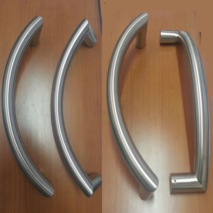 Coppia Maniglioni Acciaio Inox Satinato Portoncini Entrate Locali 3l30 Mm 380