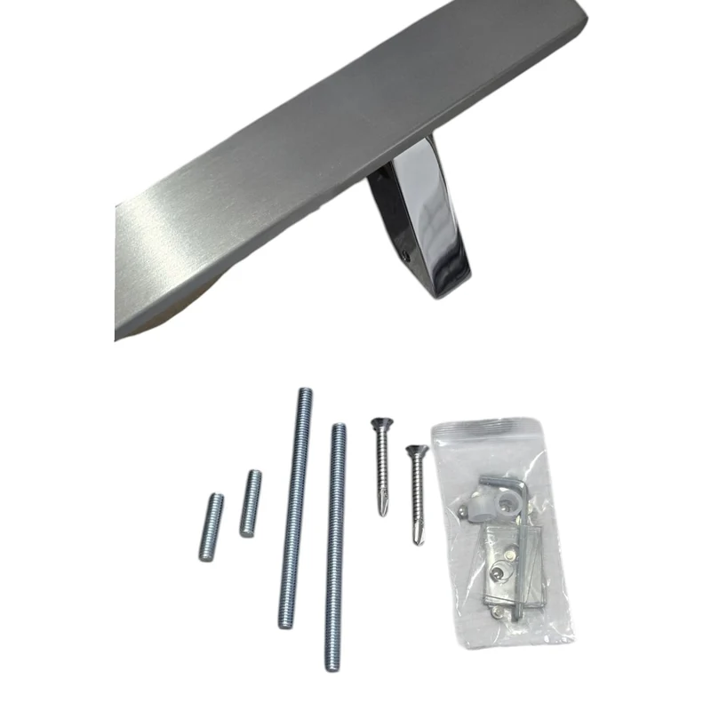 Coppia Maniglioni Acciaio Inox Satinato Lucido Portoncini Locale Ko620 Cm 50