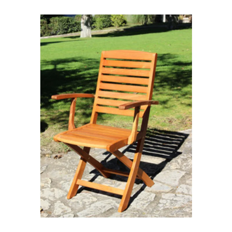 2 Pz Poltrona Ischia In Legno Balau Finitura Ad Olio Per Esterno Pieghevole Da Giardino
