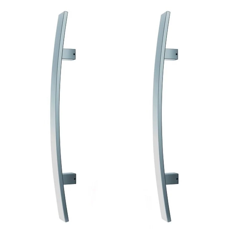 Coppia Maniglioni Acciaio Inox Satinato Portoncini Entrate Locali K630 Cm 50