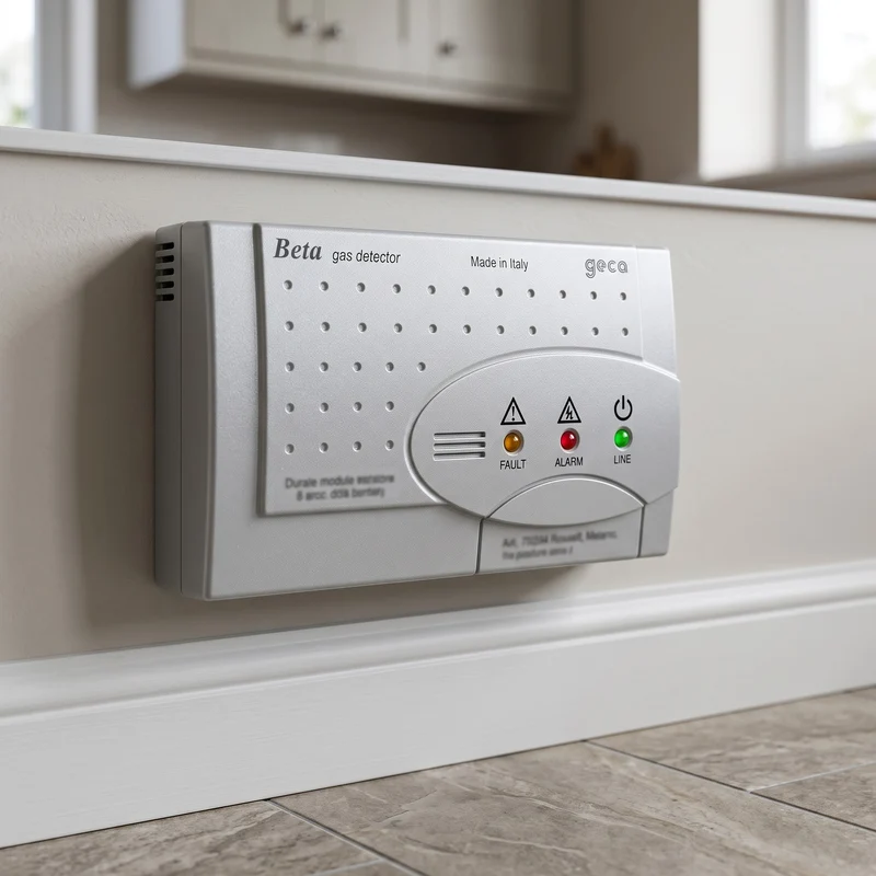 Rilevatore di Gas GPL con Sensore Estraibile Beta Geca Bianco – 752-G