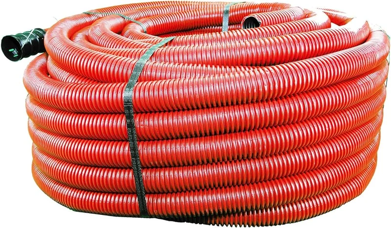 Tubo Corrugato a Doppia Parete Rosso DN40/50 Italiana Corrugati