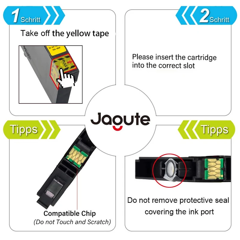 Jagute 18XL（18 Pack） Cartucce Compatibile con 18XL T1811 T1812 T813 T1814 per Expression Home XP-215 XP-412 XP-415 XP-305 XP-405 XP-202 XP-205 XP-302 XP-402 XP-312 XP-315 XP-102 XP-30 XP-212