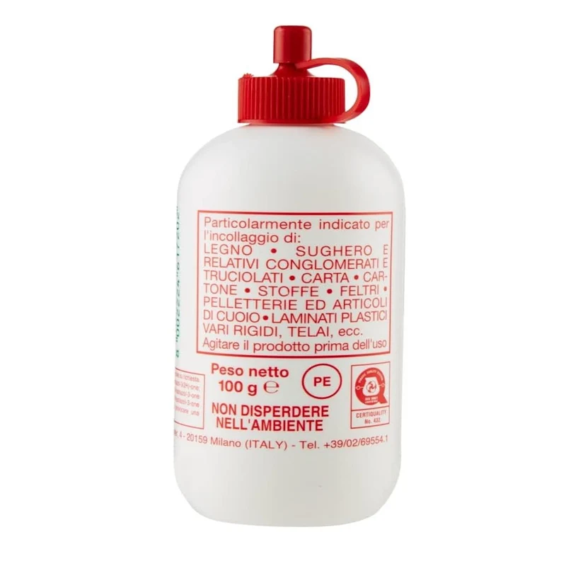 Vinavil 100 gr inodore Colla Vinilica originale Carta Cartone Legno Stoffa cuoio pelle