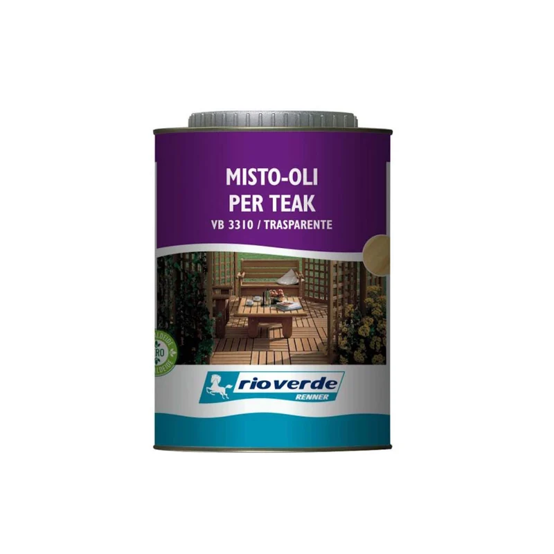 Olio Per Teak Legni Esotici Legni Duri Per Esterno Arredo Giardino Legno 0,75lt