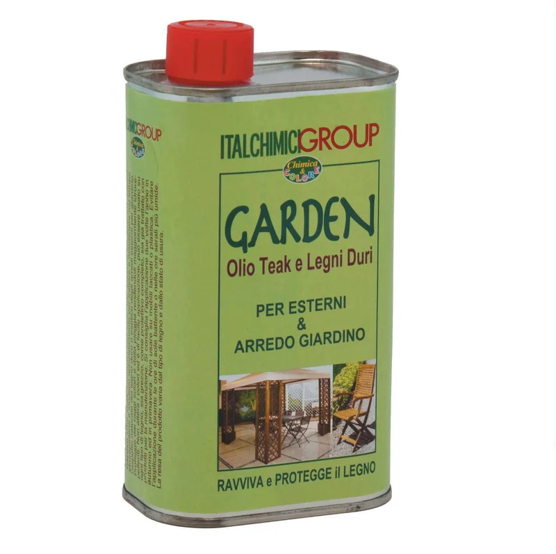 Olio Per Teak Legni Esotici Legni Duri Per Esterno Arredo Giardino Legno 0,5 Lt