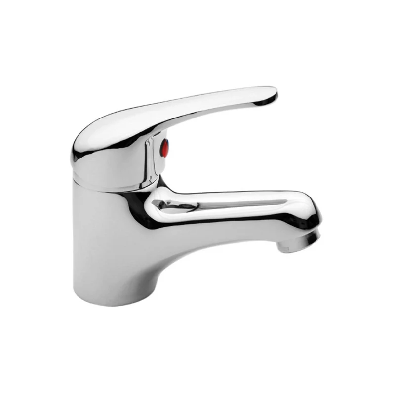 Serie Luna Gruppo Lavabo Bagno Monocomando Rubinetto Cromo Lucido